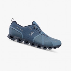 Tenis para Correr On Cloud 5 Impermeables Azul Marino | KNXDZOH-79